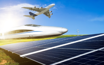 Plane and high-speed train